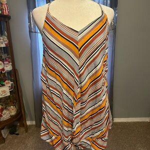 Buckle Multicolor Striped Top